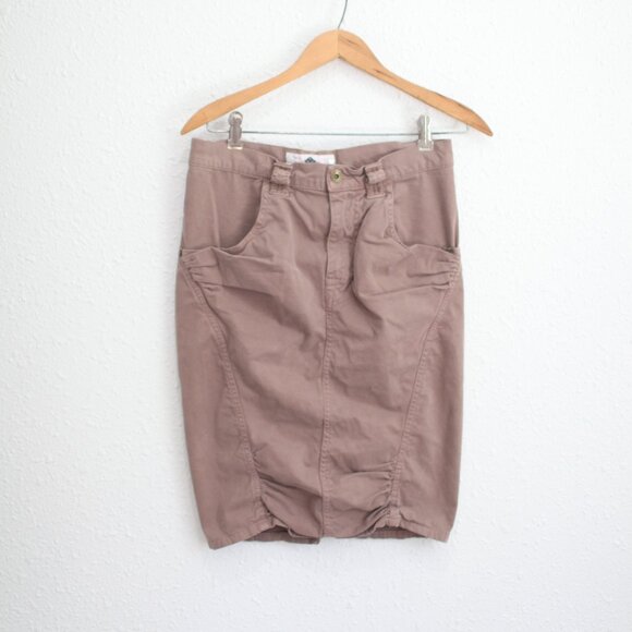 VTG Y2K Fornarina Italy Ruched Pencil Skirt - Picture 1 of 8